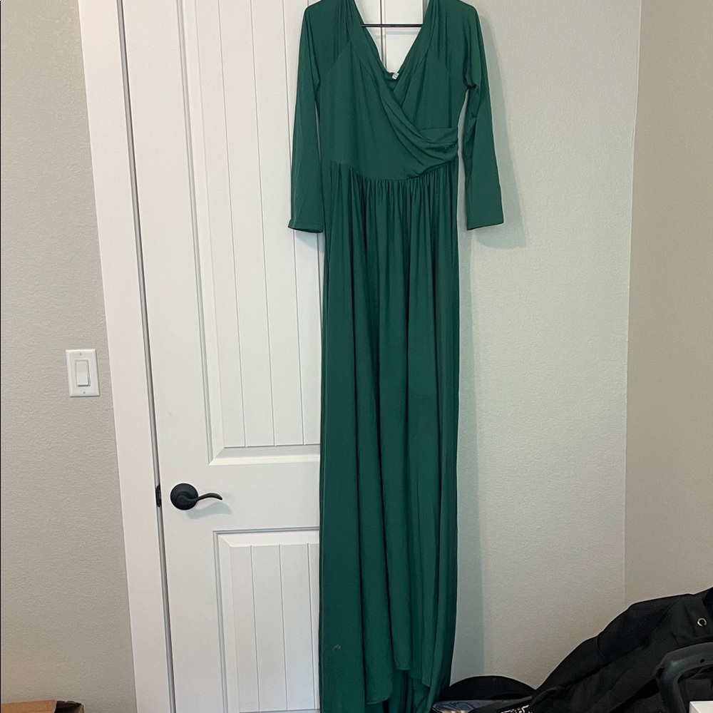 Elegant Green Maxi Dress